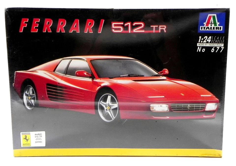 Italeri Ferrari 512 TR testarossa 677 plastic model kit 1/24 scale MIB MISB NRFB - Immagine 3 di 4