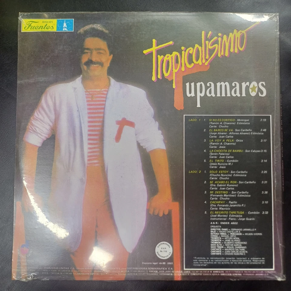 Los Tupamaros – Tropicalisimos - Latin, Son, Salsa, Rumba, Venezuela, 1988 (M) - Image 2 of 2