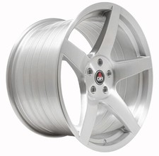 20 Project 6gr Five Spoke Brushed Silver 2024 Ford Mustang Wheels S650 S550