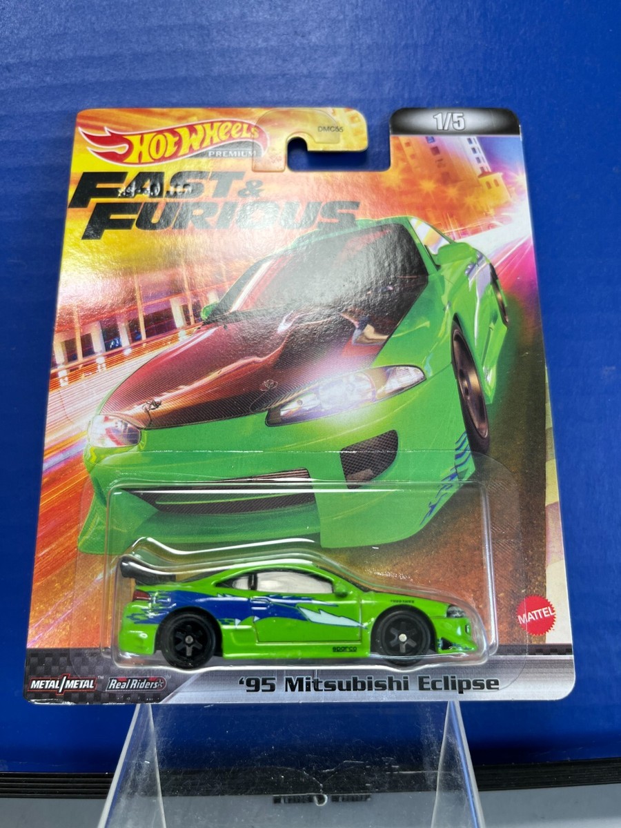 Hot Wheels Mitsubishi Eclipse 1:64 Car - Green (MTDMC55C9