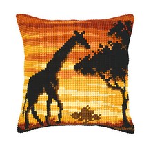 Vervaco KK729 Stickkissen Motiv Afrika Giraff...