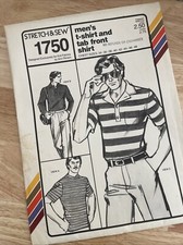 Polo homme stretch et couture 1750 années 70 mode preppy
