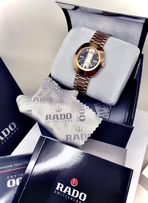 Rado Diastar R12413493 Original Automatic Gold Tone Swiss Men's Watch .