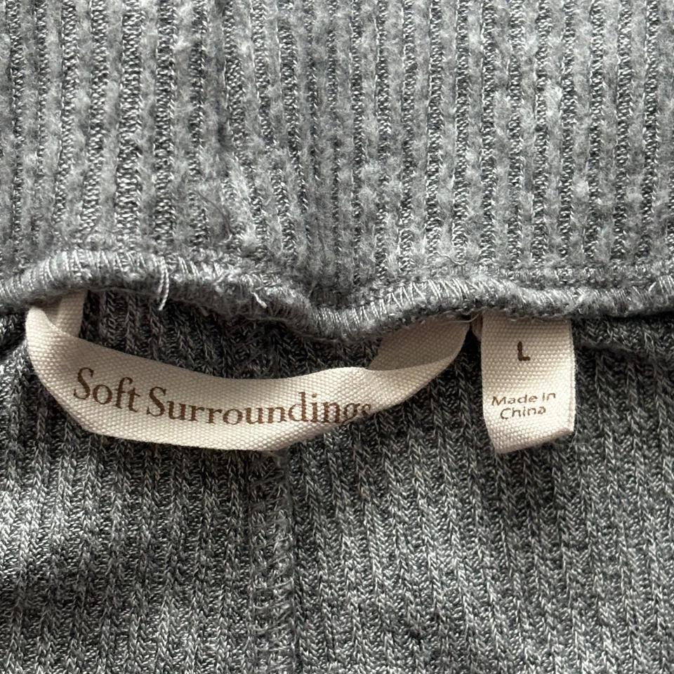 Мягкое окружение Lounge брюки женщин sz L серый lagenlook широкие ноги Loungewear - Изображение 4 из 4