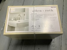 allen roth Mullen Brushed Nickel 2 Handle 4" Centerset Bathroom Faucet