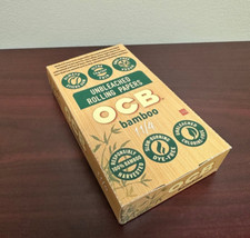 OCB BAMBOO 1 1/4 Cigarette Rolling Paper 24ct -Full Box Papers
