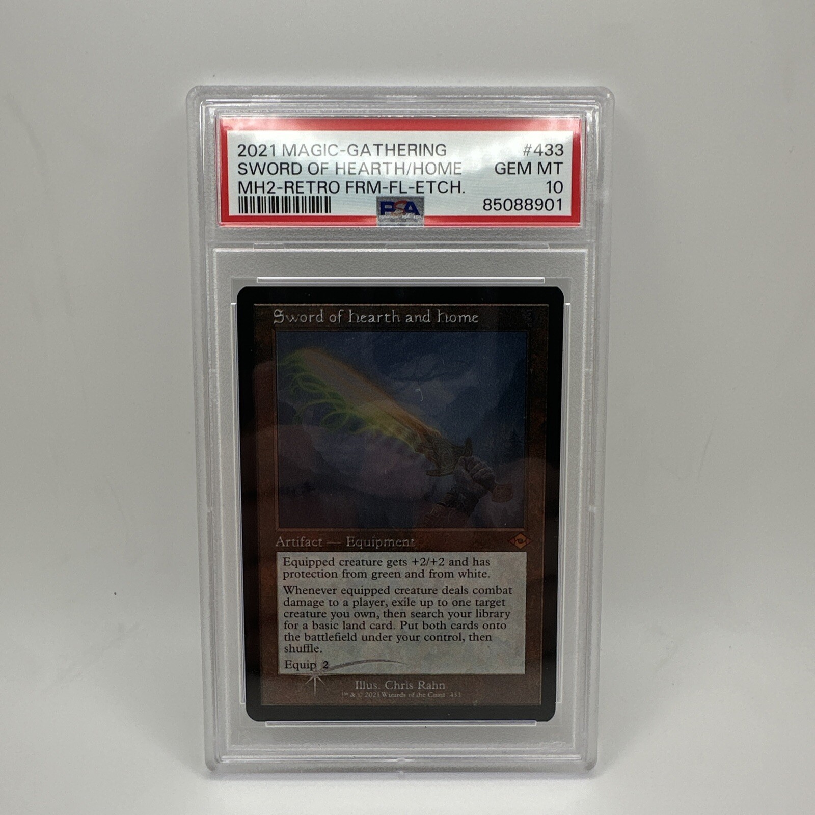 Foil Etched Retro Frame Sword of Hearth and Home MH2 Modern