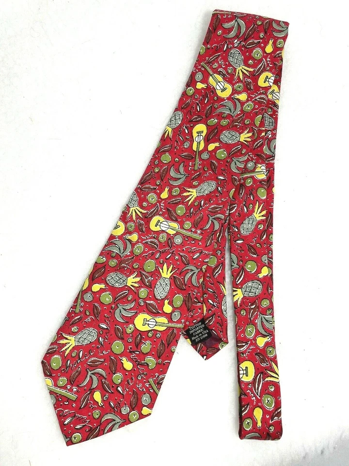 Guitarras corbata vintage Banana Republic Safari & Travel piñas 100 % algodón Foto 4 de 4