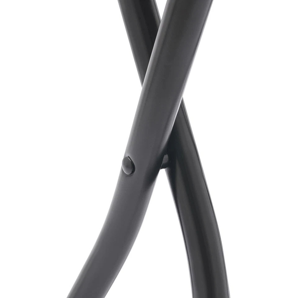 2pcs Black Counter Stool Bar Stool Portable Folding Kitchen Dining Chair - Image 4 of 4