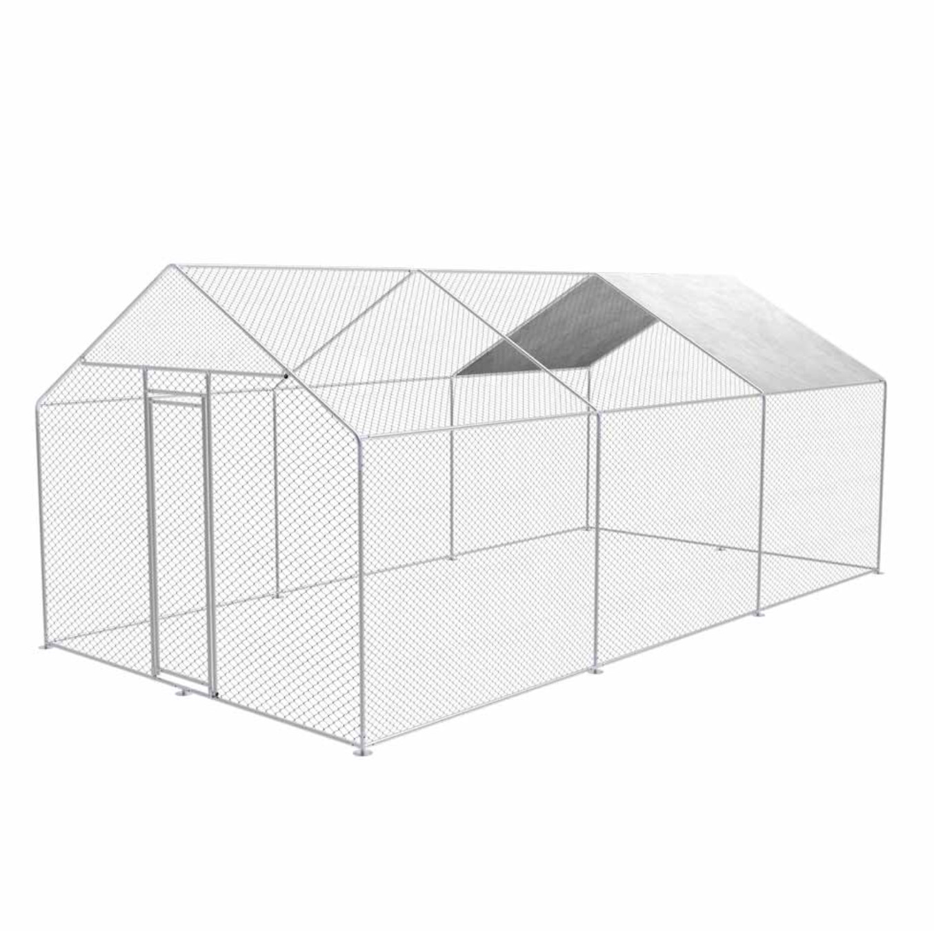 Zipper Caged Animal Run Enclosure 3m x 6m CR362  Pet Poultry Chicken