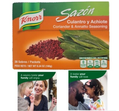 Knorr Seasoning With Coriander & Annatto  32 Packs.