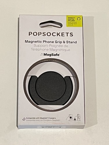 PopSockets Magnetic MagSafe Phone Grip & Stand for iPhone - Black - 第 1/2 張圖片
