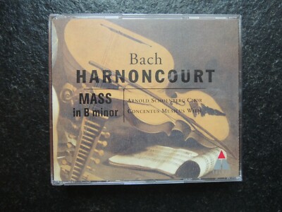 Bach , Harnoncourt , Mass in B minor , Arnold Schoenberg Chor .... , 2 CD