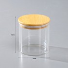 6 x 500ml Glass Food Storage Pantry Round Glass Canister Jar Containe