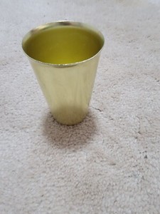 Vintage Sunburst Yellow 3.5 inch Aluminum tumbler