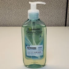 Garnier SkinActive Refreshing Facial Cleanser 6.7 fl oz Aloe Juice Vegan Formula
