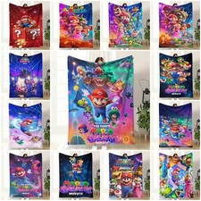 Image of The Super Mario Galaxy Fleece Blanket Throw Rug Bed Sofa Warm Soft Blanket Gift
