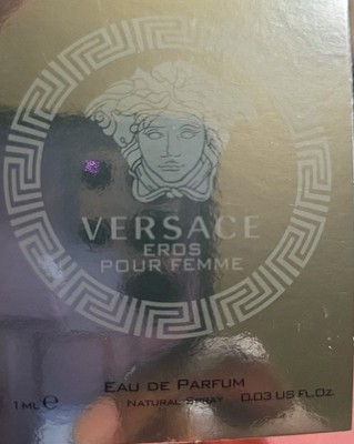 Versace Eros Pour Femme 0.03 oz EDP Vial Perfume for Women Brand New