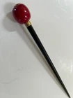 Hand made Kanzashi hair stick Ornament With Red Beads