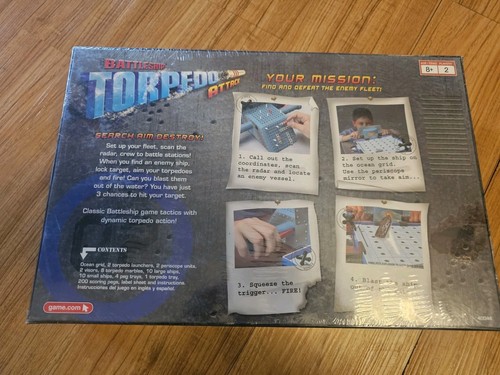 Battleship Torpedo Attack Board Game 2007 Milton Bradley Sealed Kids Family - Picture 2 of 2