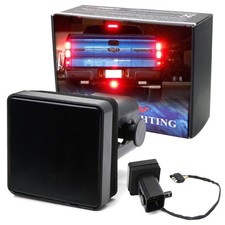 Smoked Lens 15-led Tow Hitch Receiver Strobe Brake Light For Truck Suv 2 Hole