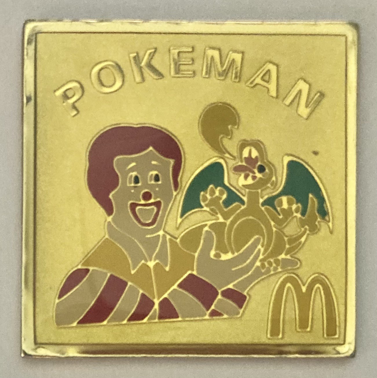 “ POKEMAN ” ~ McDonald’s Pokémon Pin ~ Vintage 1999 ~ 1st Edition Charizard PSA