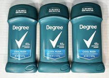 Degree Men Cool Rush Antiperspirant Deodorant 2.7oz Lot of 3 Exp 9/27