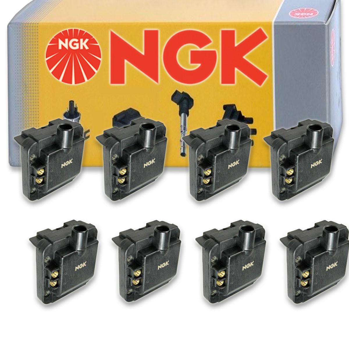 8 pc NGK 48819 U1155 Ignition Coils for UF74T UF74 UF-74 IC159 GN10223 gw