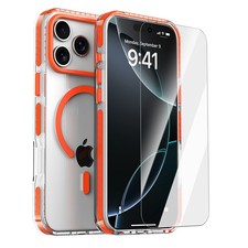 Magnetic Clear Case For iPhone 17 16 15 14 Pro Max 17 Air Cover Screen Protector