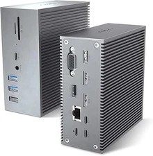 QIYO Docking Station QIYO 16 in 2 USB C Dual Monitor for MacBook Pro Air - Gray