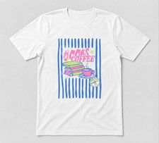 Books And Coffee Sweat Book Lover Reading A Book Gift Black T-shirt