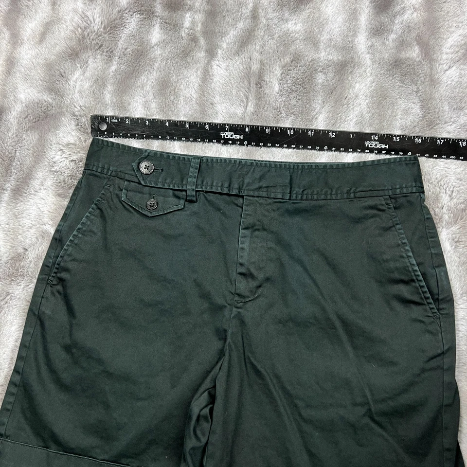Pantalones Cortos Lauren Ralph Lauren Para Mujer 8 Bermudas Negras Algodón Elastizados Bolsillos LRL Foto 3 de 4
