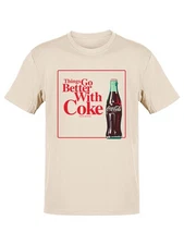 Coca-Cola Official Licensed "Things Go Better With Coke". Men's T-shirt