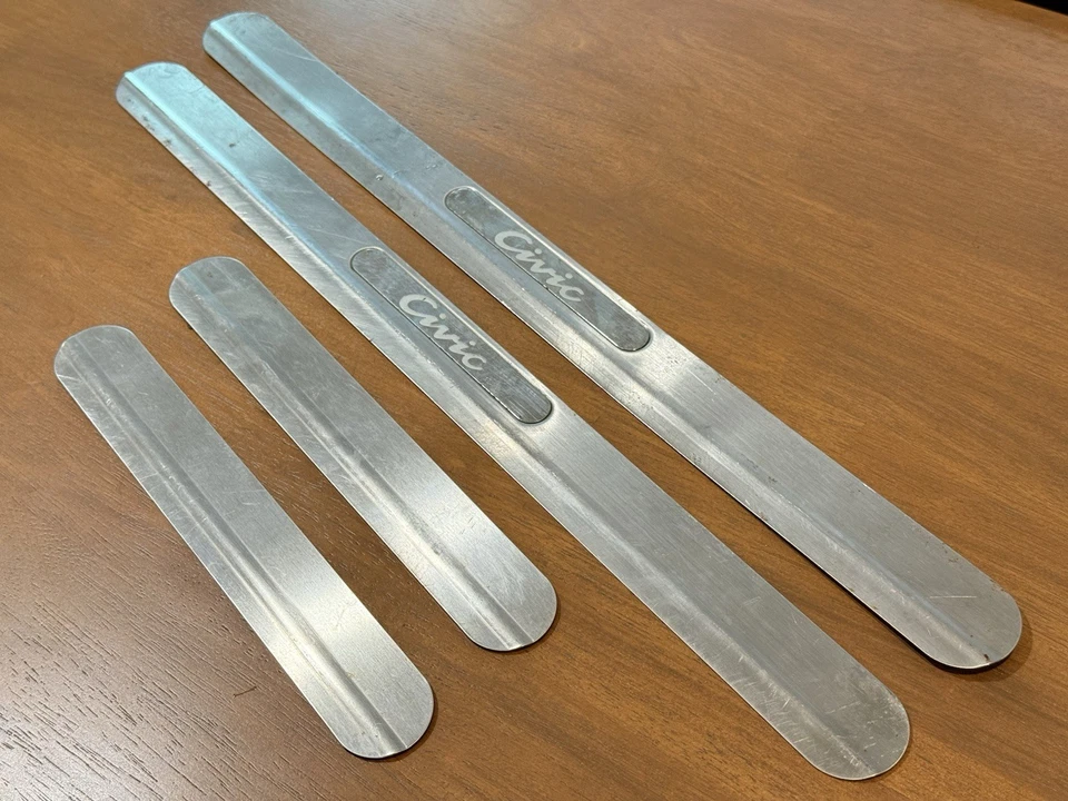 Rare JDM Honda Access Civic 92-95 Door Sill Stainless EG8 EG9 SEDAN 4Dr Ferio - image 4 of 4