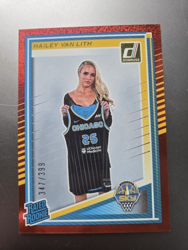 2025 Panini Donruss WNBA - Rated Rookie Hailey Van Lith #88 Red Shimmer /399...