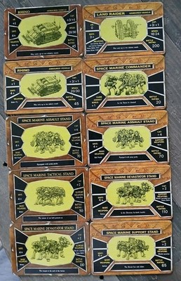 Epic 40k Space Marine 1st / 2nd Edition Spare Detachment Card Games Workshop