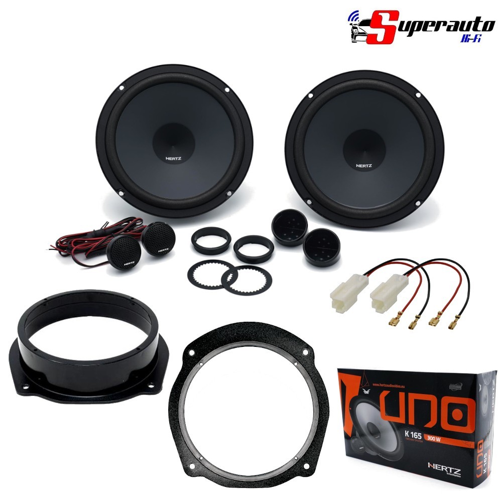 Kit 4 Casse Altoparlanti per FIAT Bravo II Anteriori HERTZ K 165 K165 75 W RMS