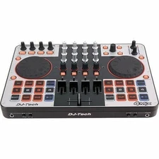 DJ-Tech 4MIX 4-Channel Controller w/ Audio Interface + Virtual DJ LE