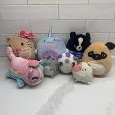 Kawaii Plush Lot Hello Kitty Narwhal Pug Squishmallow Style Cute Stuffed Toys -8