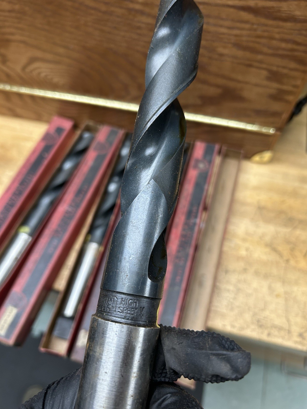 LOT OF 4, NEW! HSS 4MT TAPER SHANK DRILL 1-5/32" DIAMETER NATIONAL TWIST DRILL