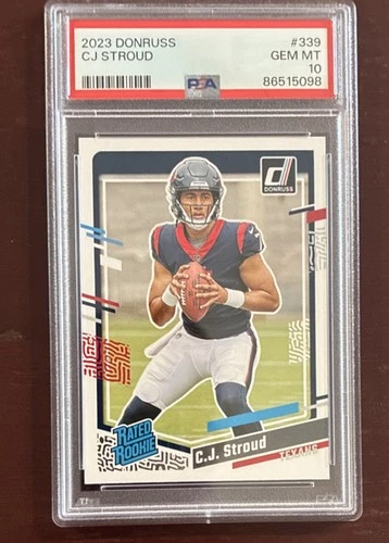Panini Donruss 2023 Rated Rookie C.J. Stroud #339 PSA 10 Houston Texans Football