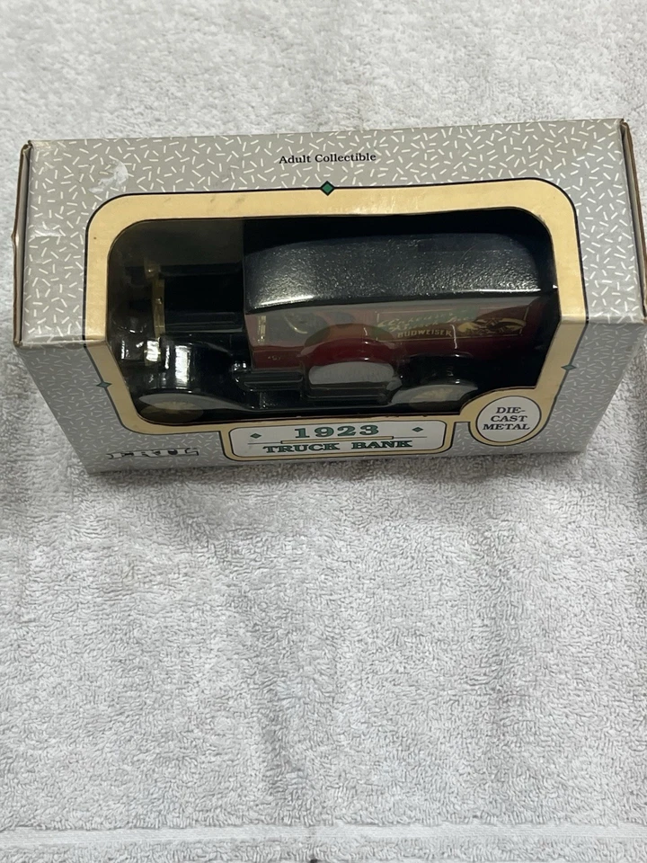 НОВЫЙ В КОРОБКЕ ERTL ANHEUSER BUSCH BUDWEISER ДОСТАВКА 1923 ЛИТОЙ МЕТАЛЛИЧЕСКИЙ ГРУЗОВИК #O - Изображение 4 из 4