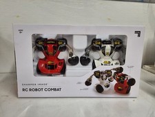 SHARPER IMAGE Remote Control Robot Multiplayer Combat Set Red White RC Fight