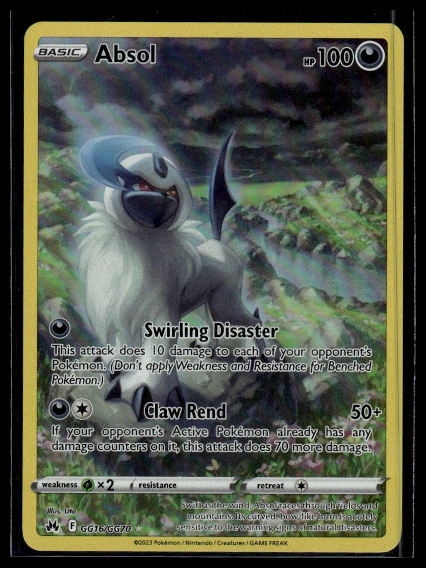 Pokemon Absol Holofoil SWSH: Crown Zenith: Galarian Gallery - GG16/GG70 NM