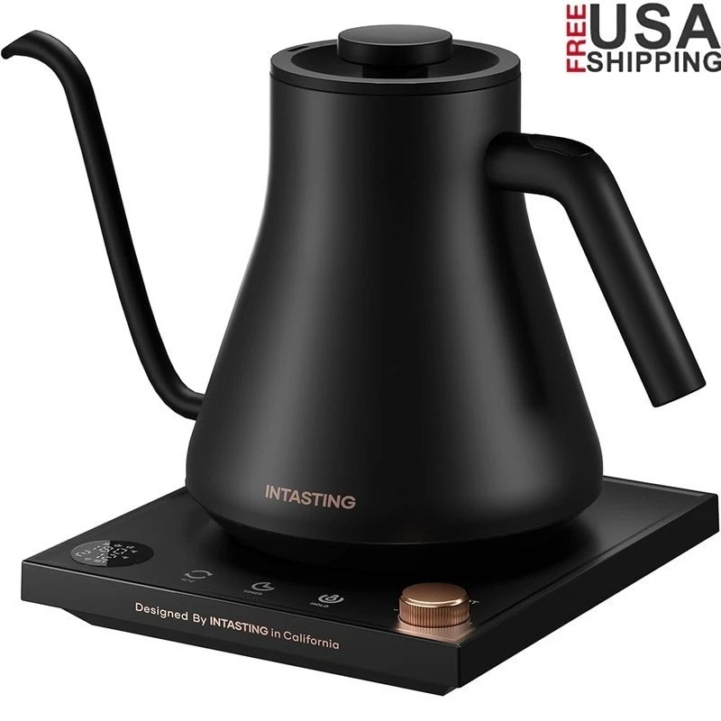 Gooseneck Electric Kettle Stainless Steel Temperature Control Automatic Shut-Off