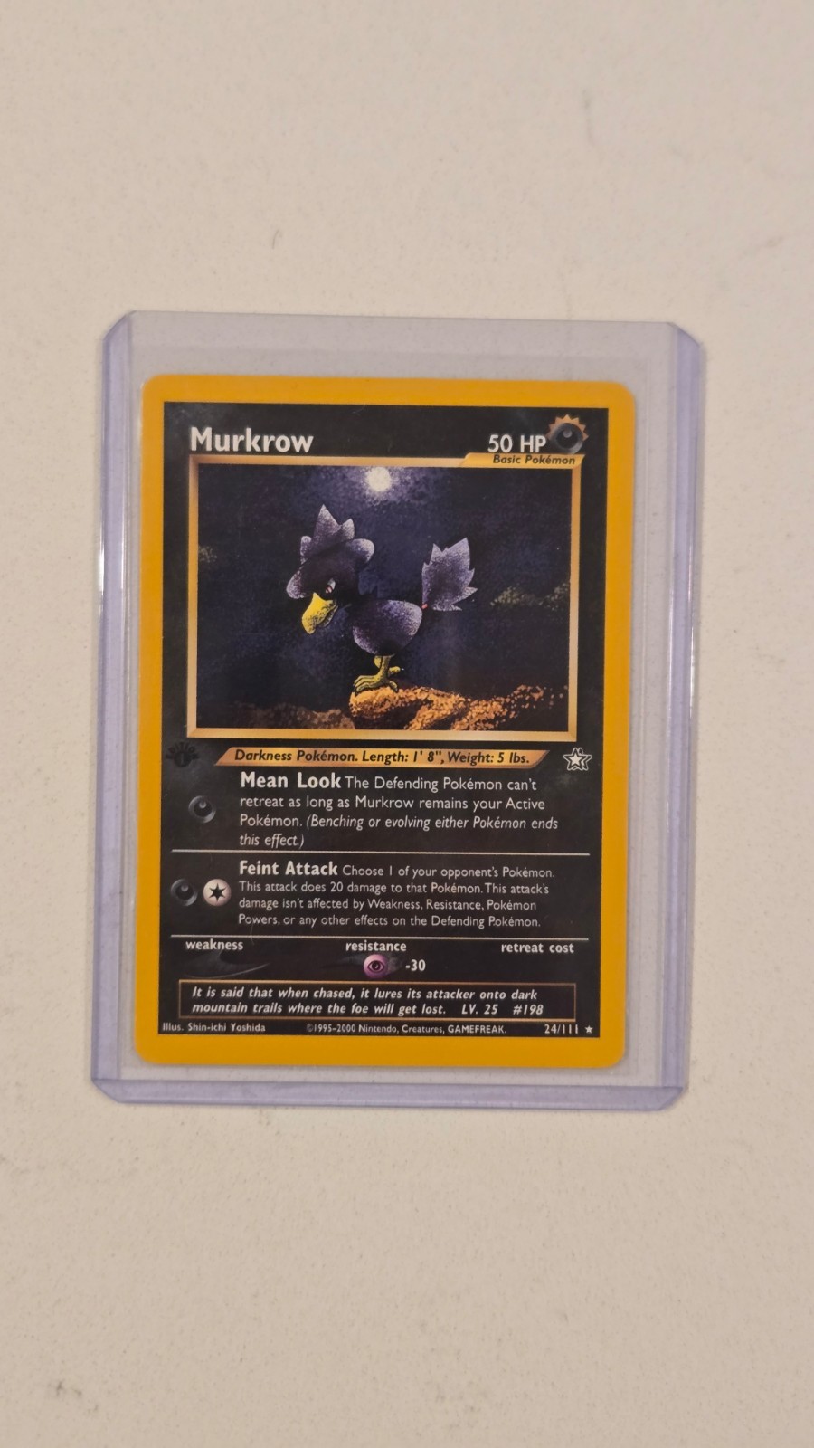 MURKROW NEO GENESIS 1ST EDITION 2000 POKEMON TCG 24/111 NM/M