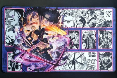 One Piece Spielmatte Playmat 60x35 cm Mauspad Zoro Luffy Marine Karten Card Game