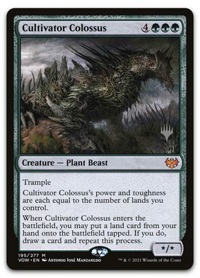 Cultivator Colossus #195 (NM) Dominaria United PPDMU Magic MTG