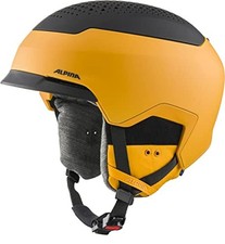 (TG. 55-59) ALPINA Unisex - Adulti, GEMS Casco da sci, burned-yellow black matt,