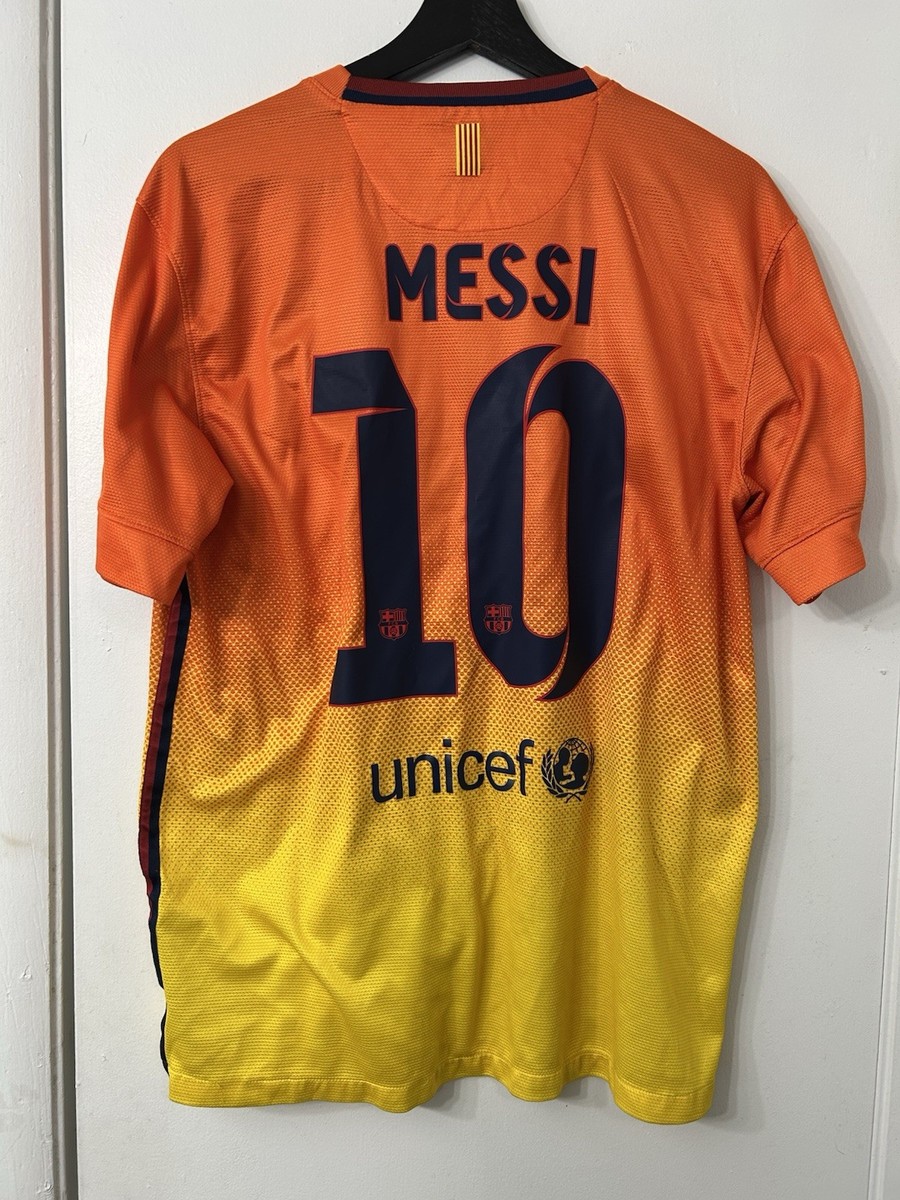 Barcelona T90 Fcb Jersey Orange Authentic FC Barcelona 2012-13